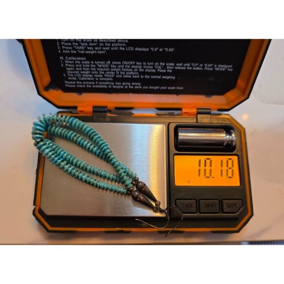 Sterling Heshi Turquoise Beaded 925 Silver Hook Earrings Huge Statement - Picture 4 of 11